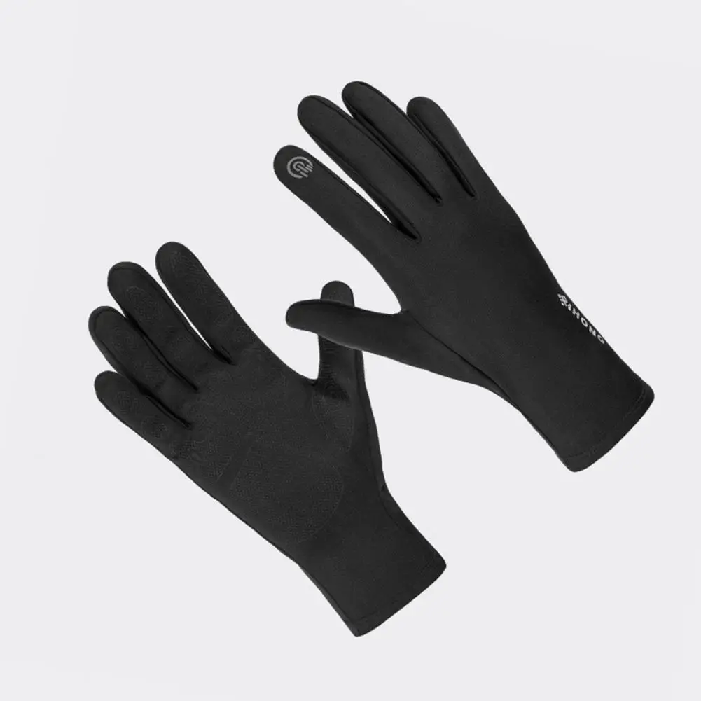 Winter Cycling Gloves with Silicone Palm Windproof Cycling Gloves with Silicone Palm for Strong Grip for Motorcycle