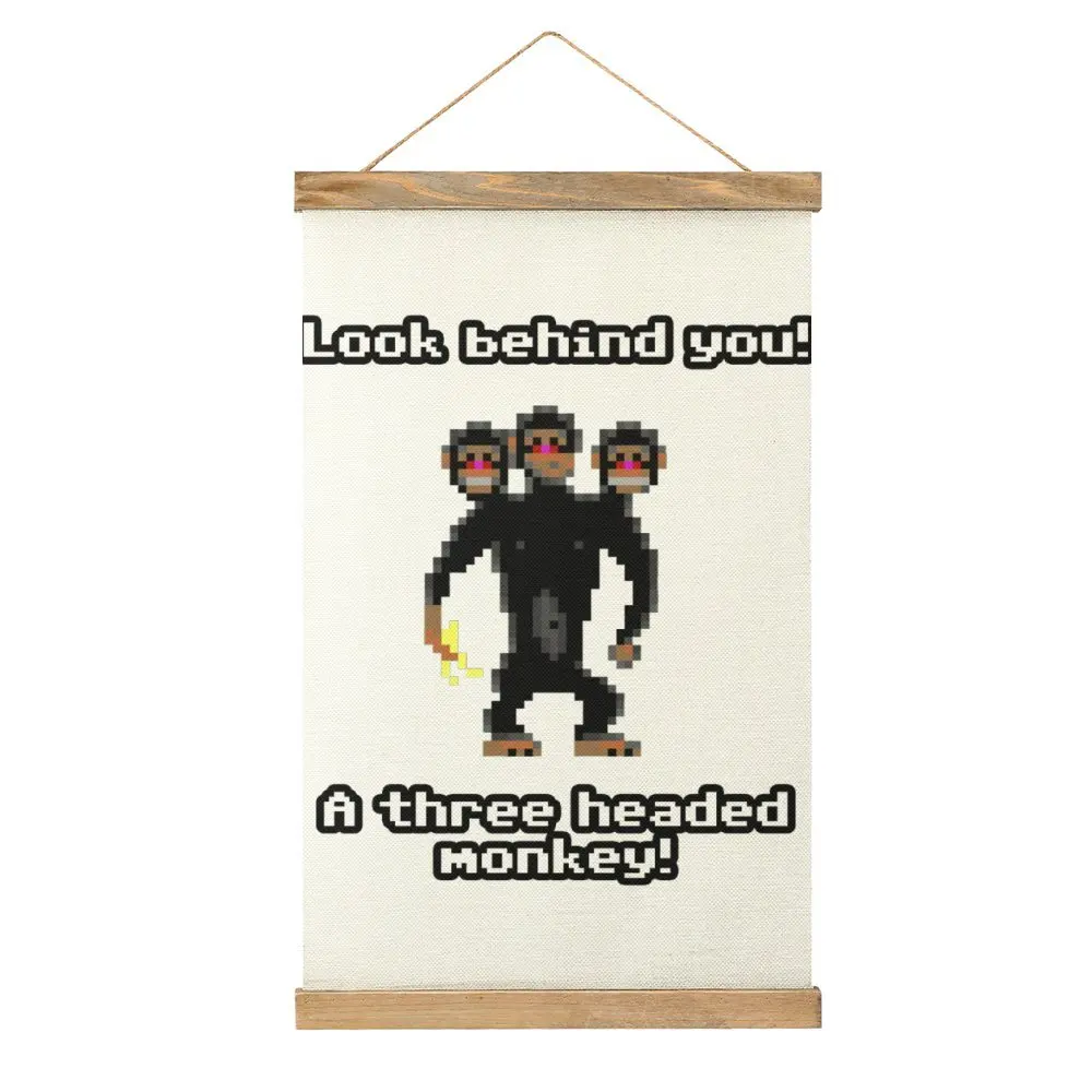 

Monkey Quotes Three Headed Monkey Mural Kitchen Wall Decoration Canvas Hanging Picture Top Quality Geeky Style Decorate