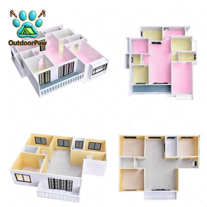 1:25 Scale Miniature Building Blocks Construction Set Container Prefabricated Modular House Architecture Material Assembly Toy
