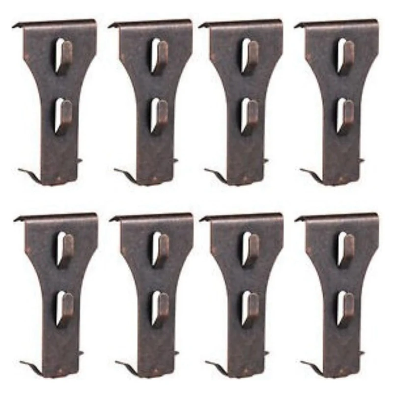 

8 Brick Clips For Hanging Brick Hooks Brick Clips For 2-1/4In To 2-3/8In Tall Bricks Metal Brick Hook Spring Steel Clips Durable