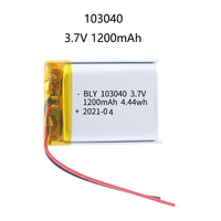 Real capacity 103040 3.7V 1200mAh Polymer Lithium Rechargeable Battery for GPS navigator MP5 Bluetooth Headset PS4