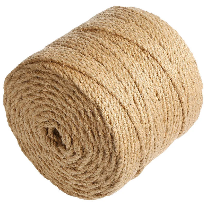 Cordon en jute naturel de 1 mm à 10 mm, ruban, fil pour artisanat, bricolage, corde en jute vintage, ficelle, fil à coudre, pour fête, mariage, Noël, décoration de la maison