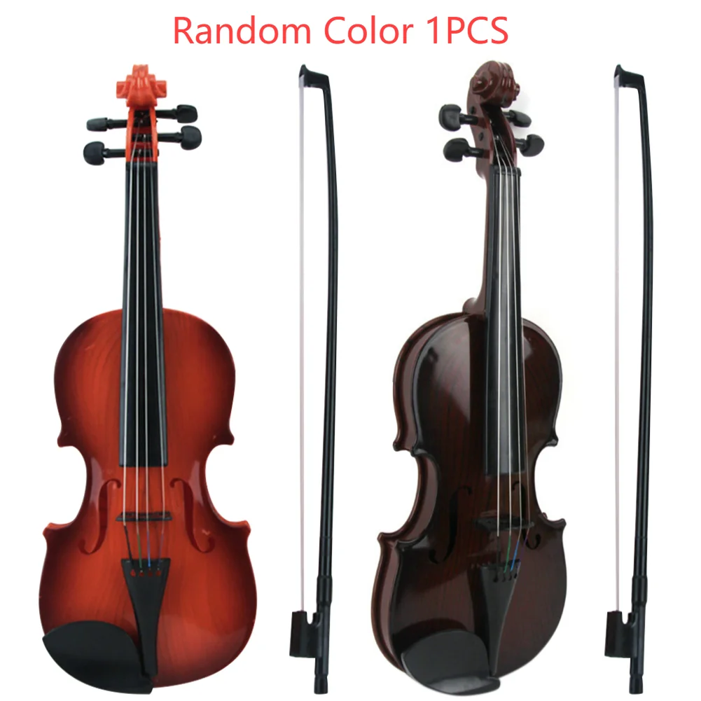 Violín acústico de juguete, cuerda ajustable, simulación de instrumento Musical, juguete de práctica, violín de simulación, juguete musical educativo