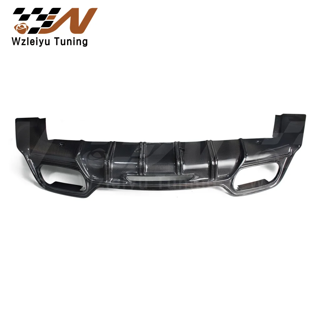 New Style Real Carbon Fiber Rear Bumper Diffuser Fit For C190 AMG GT GTS 15-22 High Quality Fitment