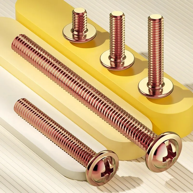 Cabinet door handle screw, cross round head handle screw, M4 drawer cabinet extension bolt