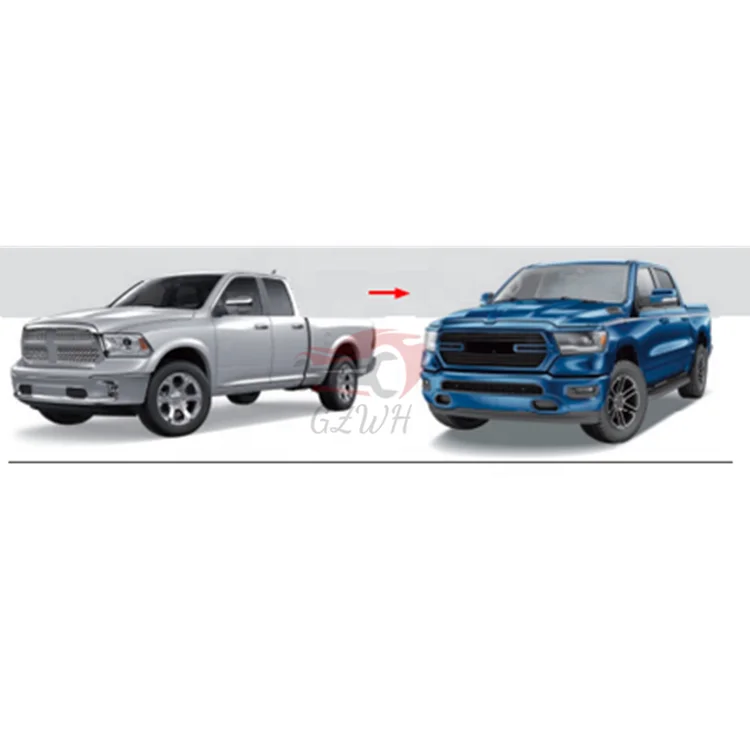 Auto parts upgrade bodykit For Ram 1500 2013-2018 upgrade to DT 2019+