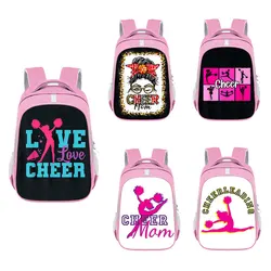 Kawaii Cheerleading Girls Backpack Cartoon Cheerleader Women Girl School Bags Children Princess Pink Bookbag Gift