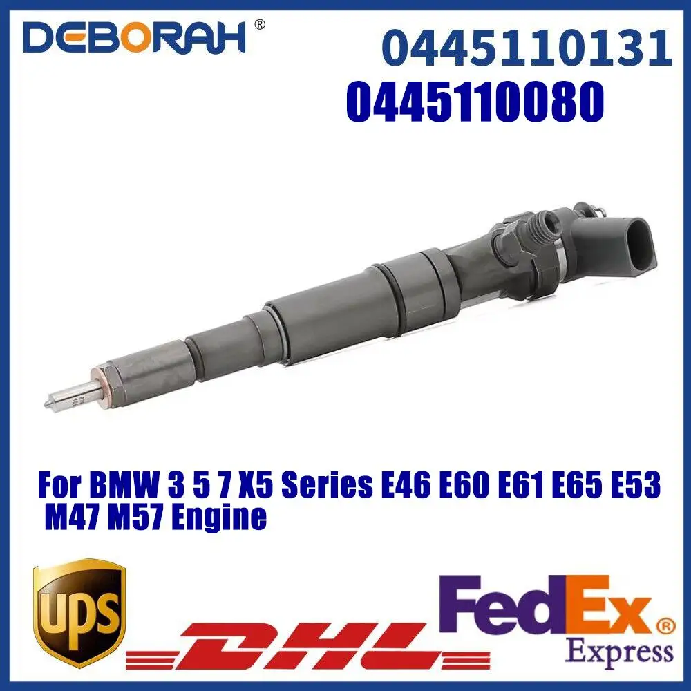 0445110131 7789661 Fuel Injector Common 0445110080 Rail for BMW 320d 330d 530d X3 X5 3.0d