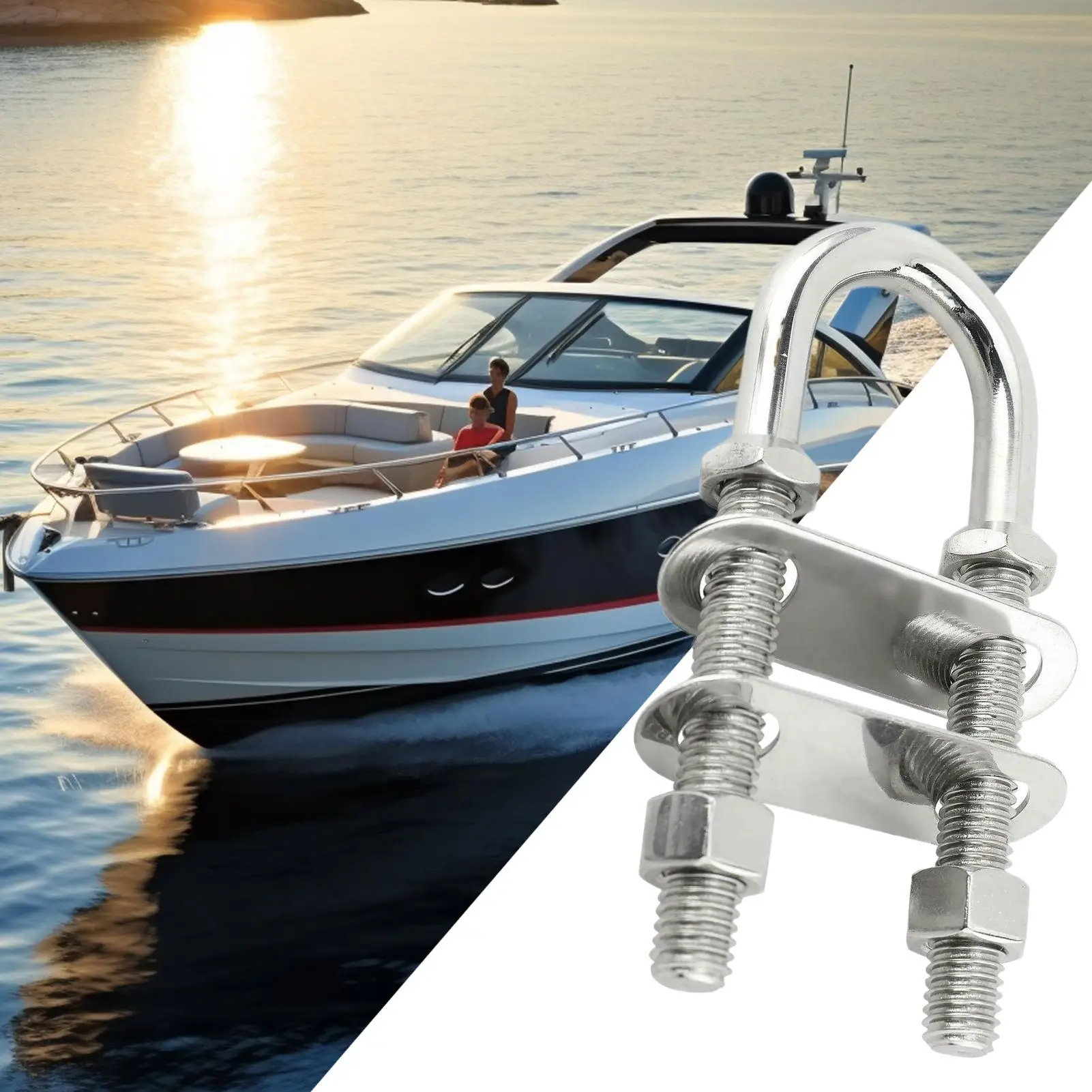 

Stainless steel Yacht U-Bolt Heavy Duty gauge screws and bolts marine and yacht hardware Yacht Anchors Deck Equipment