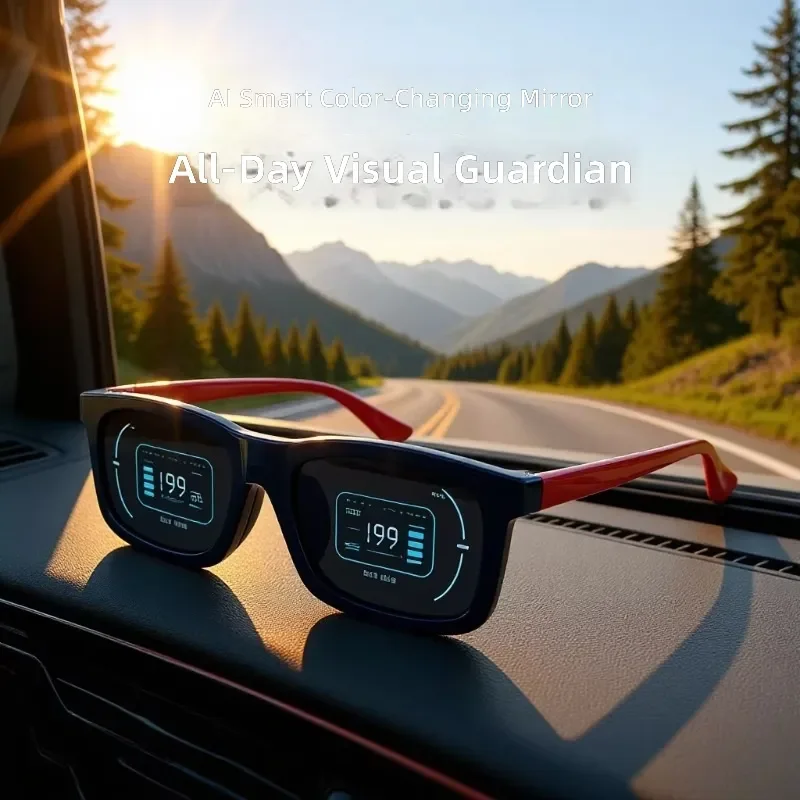 Electronic Color Changing Sunglasses UV Proof Polarized Driving Cycling Glasses