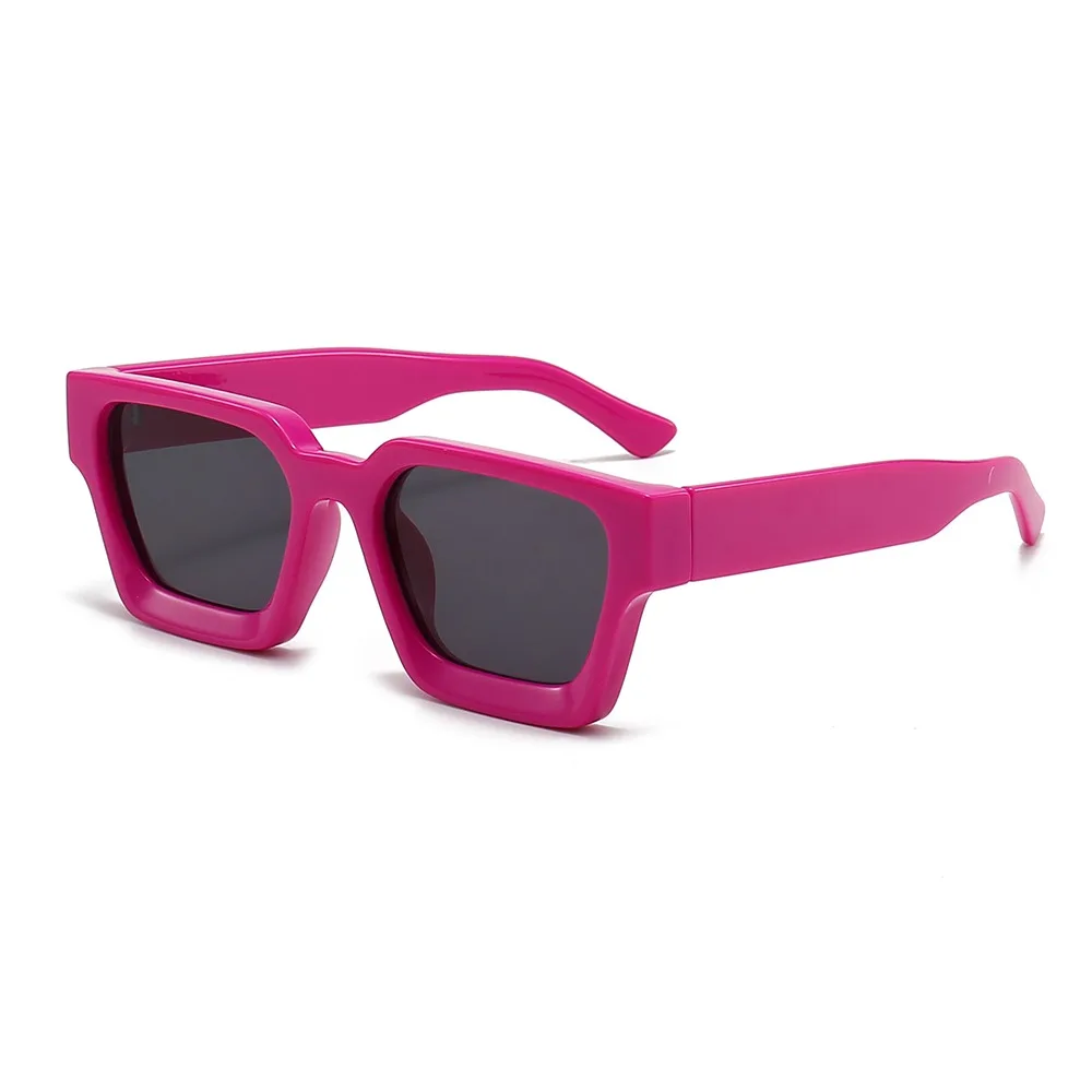 

Multicolor Large Square Frame Sun Glasses Wide Legs Vintage Leopard Print Sunglasses Fashion Lightweight Men UV400 Eyewear