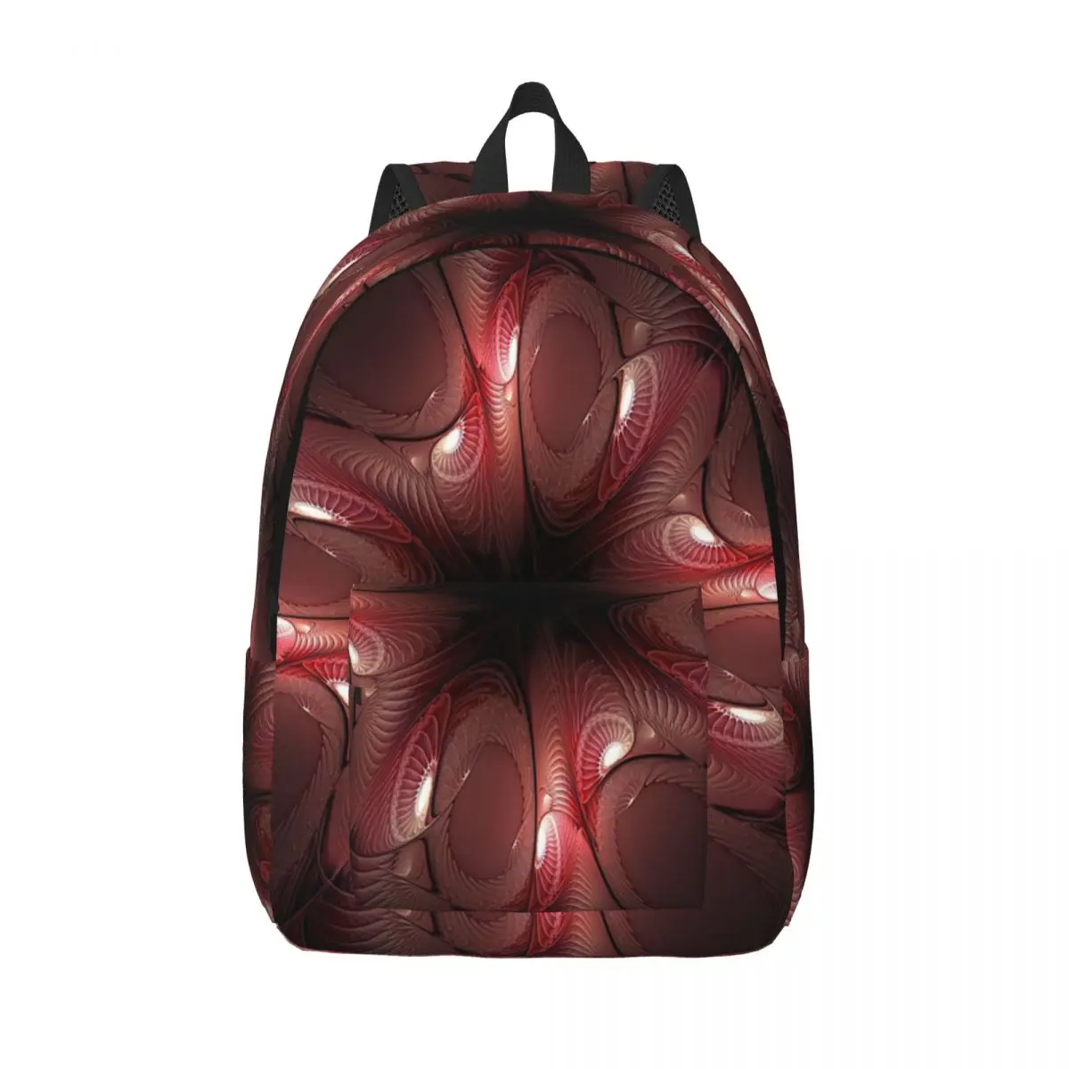 

Crimson Echoes The Symmetrical Resonance Of Scarlet Depths Backpacks Bookbag Casual Shoulder Bag Rucksack Children School Bags