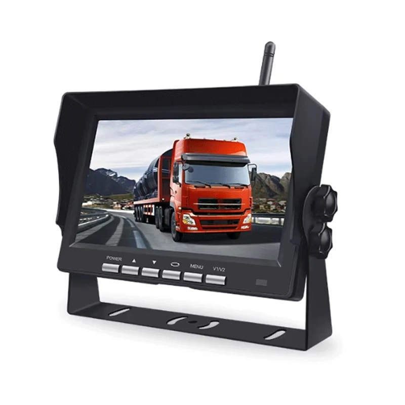 طقم نظام احتياطية لاسلكي عكسي مقاوم للماء بشاشة LCD مقاس 7 بوصات رؤية ليلية لاسلكية خلفية تعمل بالأشعة تحت الحمراء #5