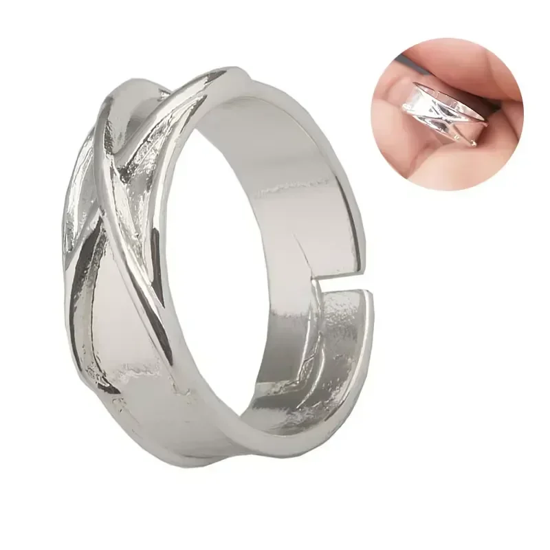 Anillo de Tiempo de Goku Black Kakarotto, Disfraz de Anime, Anillos Metálicos Ajustables, Accesorios de Joyería Unisex para Hombre