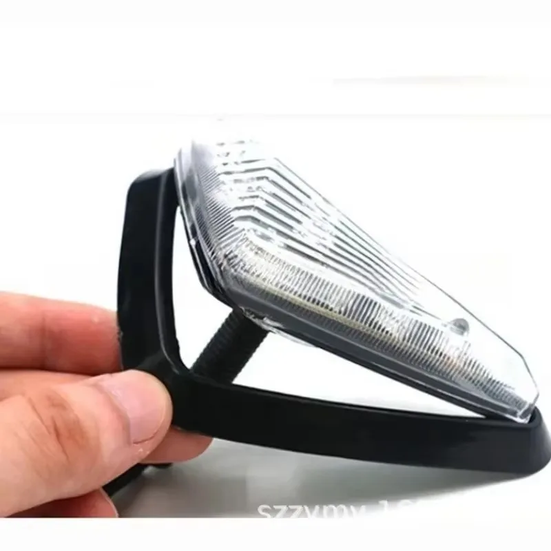 من أجل مصباح الانعطاف للدراجة النارية، مثلث مدمج، مصابيح مؤشر إشارة الانعطاف LED، كهرمان نهاري، تشغيل لي LED