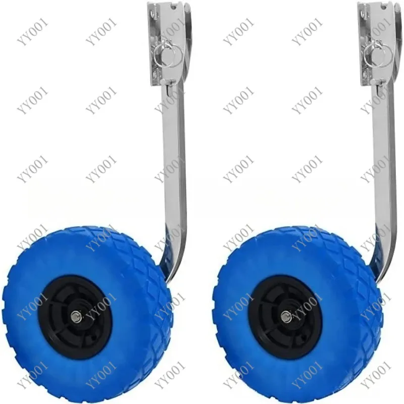 Rubber Boat Trailer Tail Wheel Solid Wheel for Inflatable Fishing Boat Towing