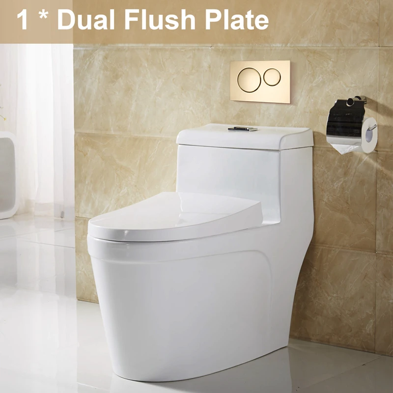 For Geberit Sigma20 Dual Flush Plate Modern Gold Aesthetics Plastic Material Plate