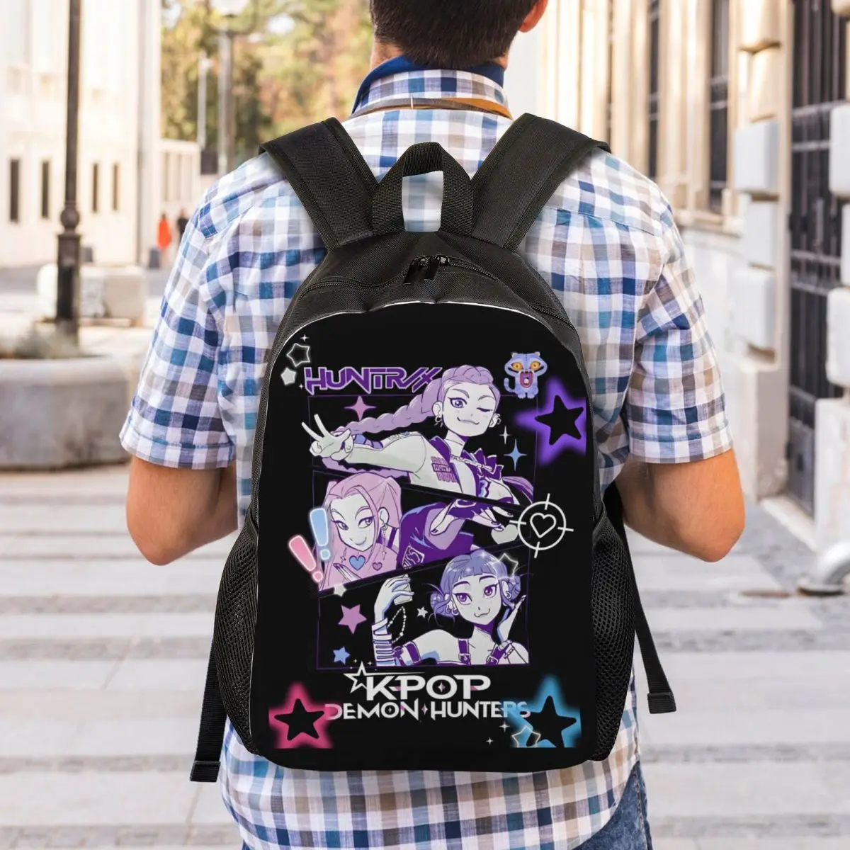 Aangepaste Kpop Hunter Demons Laptop Rugzak Dames Heren Basic Boekentas voor School Student Huntrix Bag