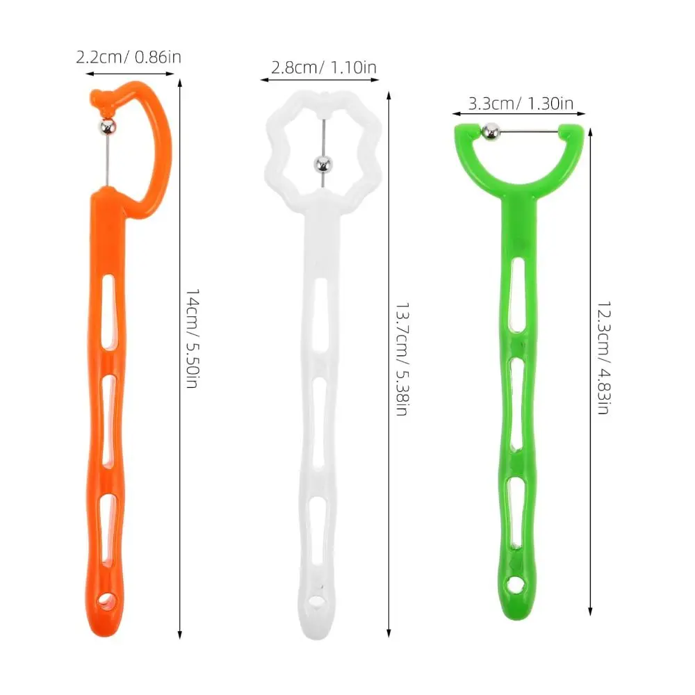 อุปกรณ์ฝึกกล้ามเนื้อปากและลิ้นแบบพกพา 3 ชิ้น ผลิตจากพลาสติกใหม่ ทนทาน ช่วยฝึกกล้ามเนื้อปากและลิ้นอย่างมีประสิทธิภาพ