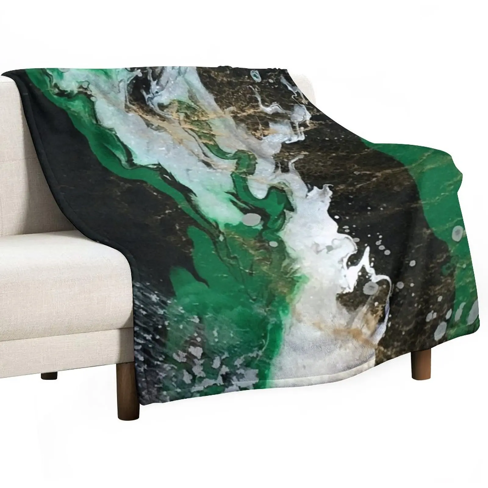 

New Emerald Pearl Throw Blanket Soft Softest Furry Blankets