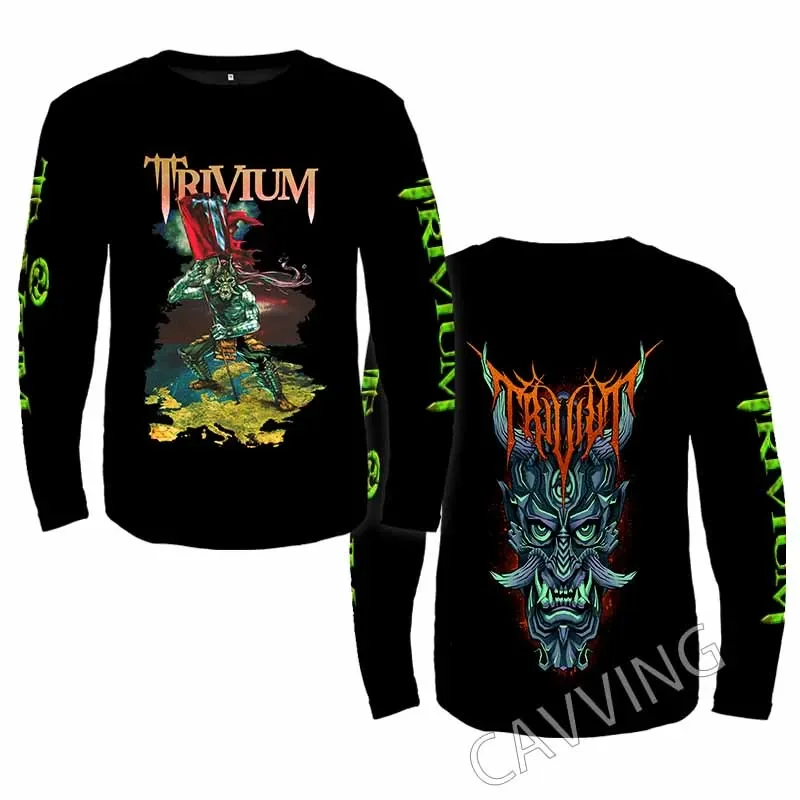 New Fashion Printed Trivium Band Rock  Crewneck Sweatshirt Gothic Top Harajuku Cotton Unisex Clothing Men Clothing  CC2