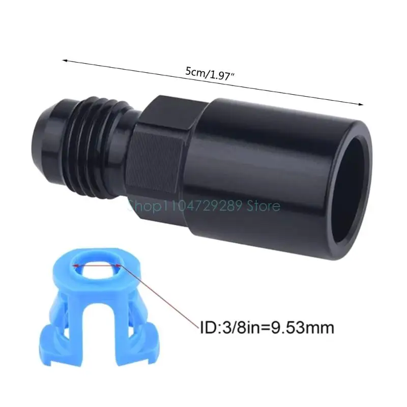 للسيارات دراجة نارية النفط التبريد موصل خرطوم ينتهي المناسب خرطوم زيت نهاية محول 6AN ذكر مضيئة إلى 3/8 "قطع الاتصال السريع #6