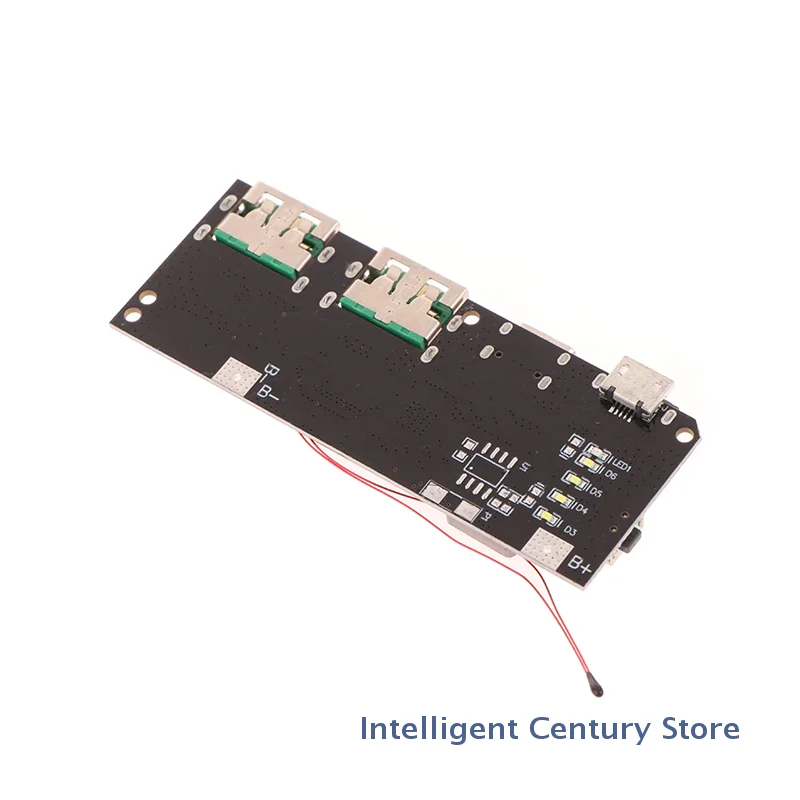 1 Pc QC4.0+PD3.0 LED Dual USB 22.5W Micro/Type-C USB Mobile Power Bank 18650 Charging Module Temperature / Circuit Protection