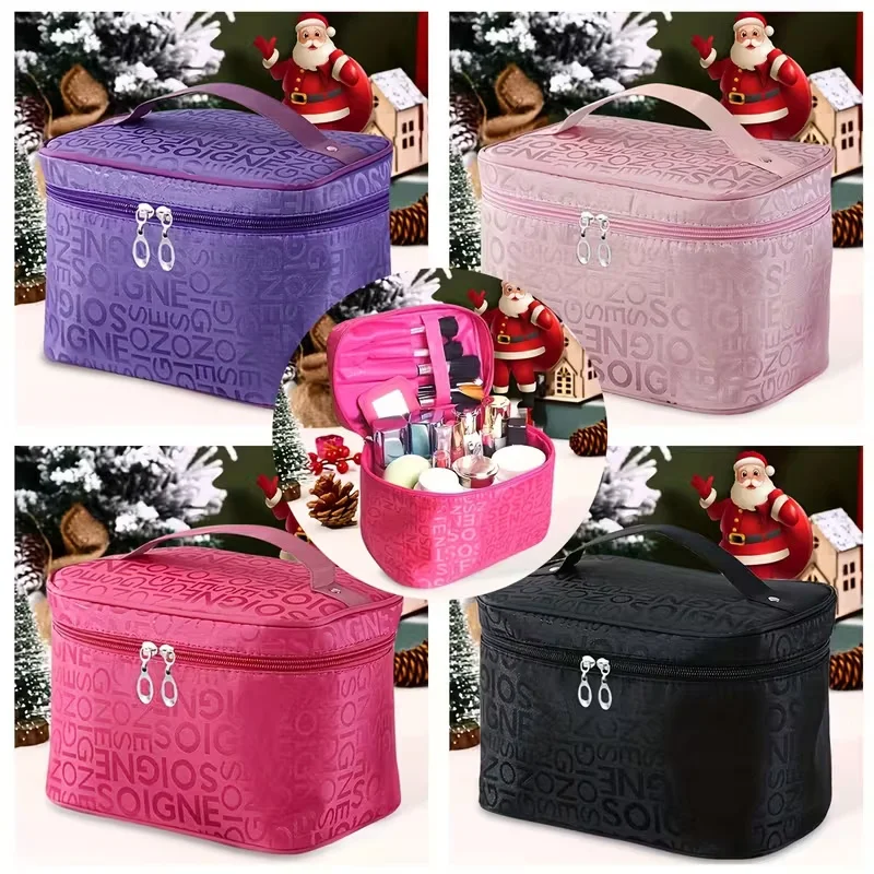 Fashion portable makeup storage bag, large-capacity travel toiletry bag, toiletry storage bag