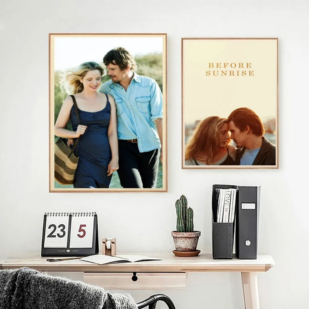 بيلا قبل شروق الشمس قبل غروب الشمس ملصق فني ، ملصق ورقي مقاوم للماء ، قهوة ، منزل ، بار ، غرفة ، ديكور حائط ، 1 روض #6