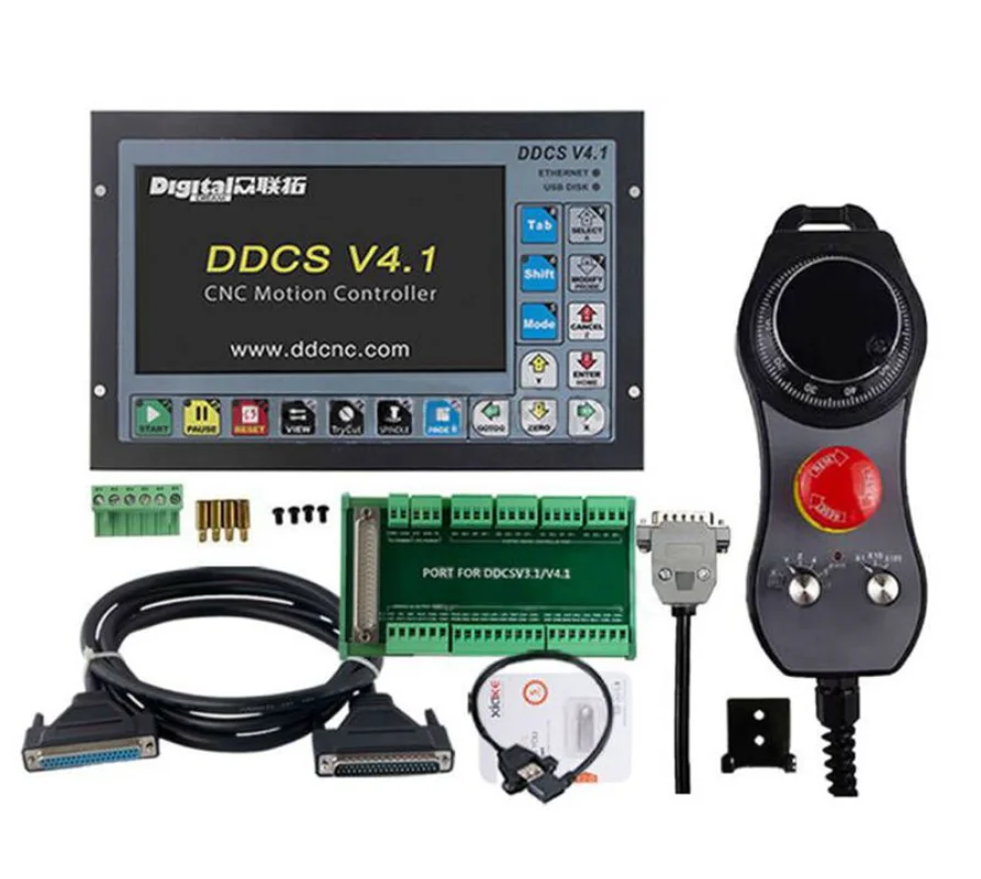 DDCS Version4.1 3/4 Axis Independent CNC Offline Controller Machine and Manual Pulse Generator DDMPG