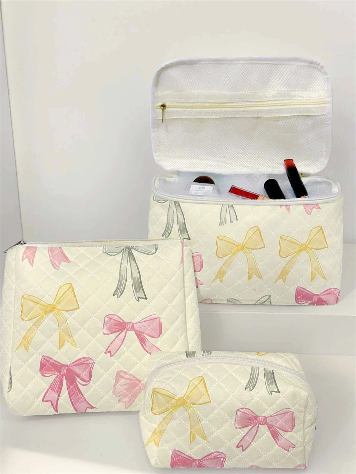 

1 Set Portable Makeup Bag, Large Capacity Design, Easily Accommodate Your Cosmetics, Lightweight And Portable For Storing Cosmet