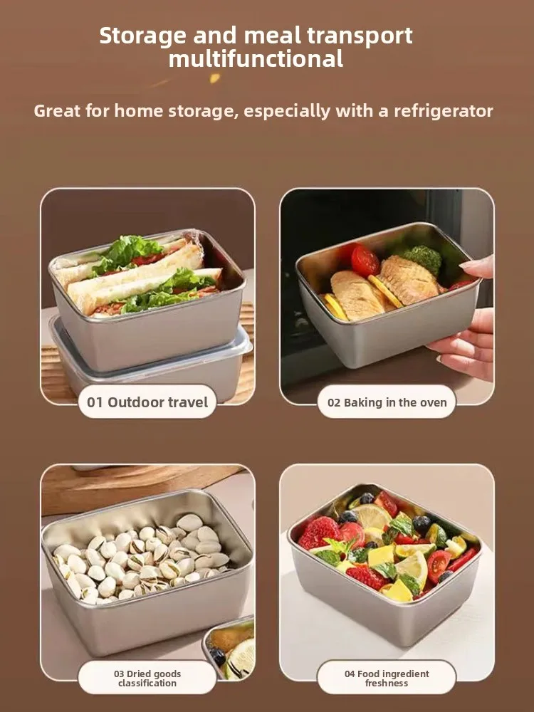 

Food ade Stainl Steel Fre Kee Box Sed Storage Container for Onion Garlic Ginger Kitchen Organizer Lunch Box