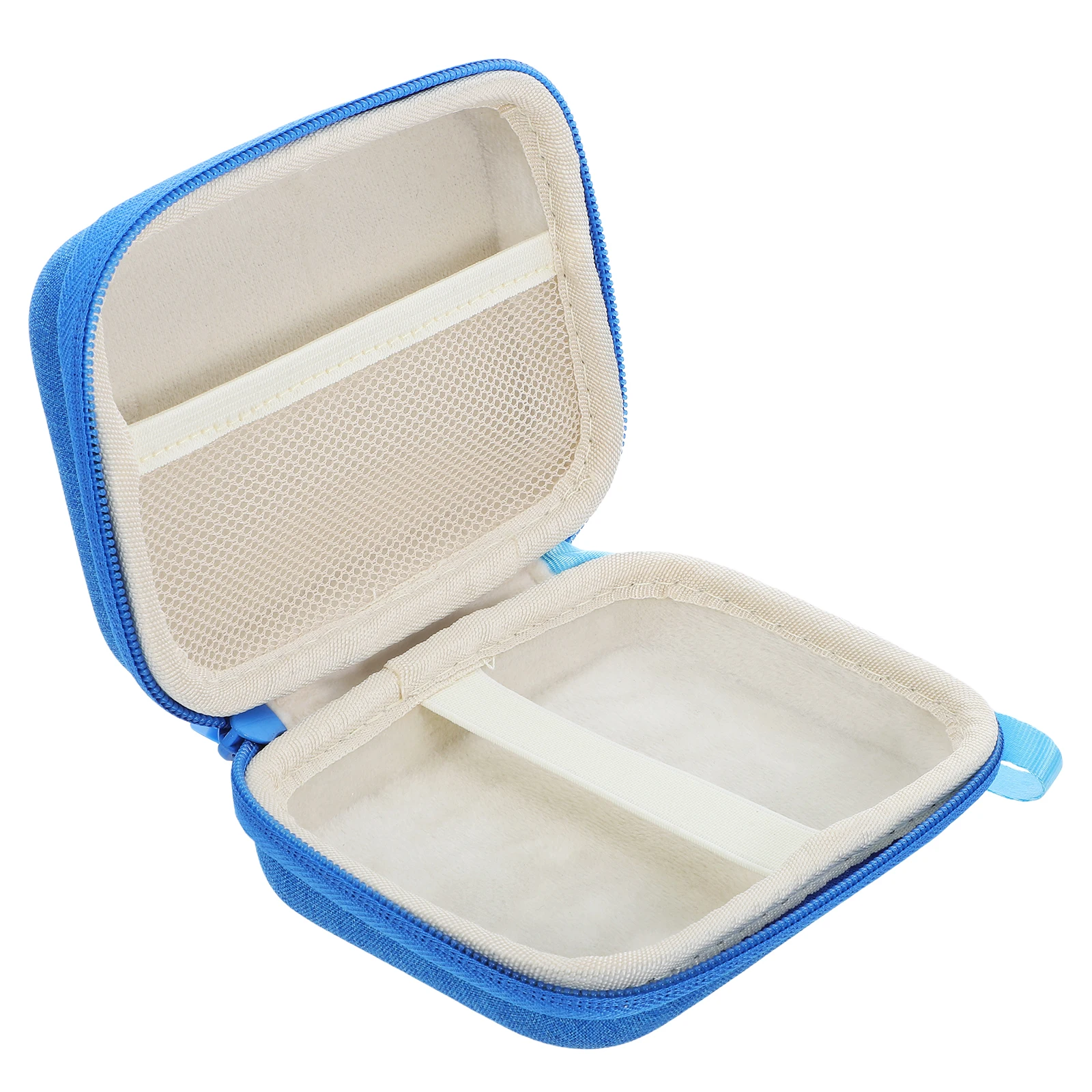 

Blood Glucose Tester Bag with Padding Secure Zipper Design for Home Office Travel Use Universal Meter Storage Pouch Protective