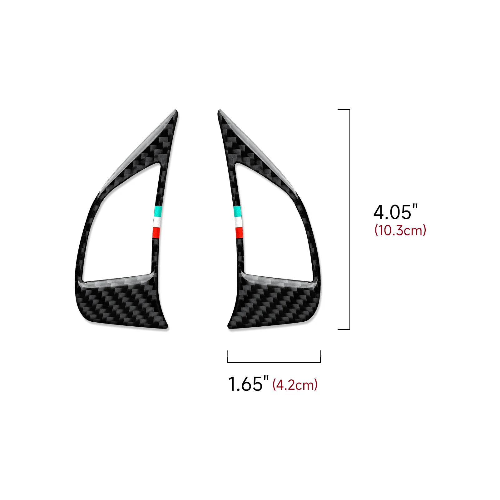 Car Steering Wheel Panel.Carbon Fiber Interior Sticker. For Fiat 500 500C 500e Bravo Punto Evo Linea Doblò Grande Punto Trim. view 2