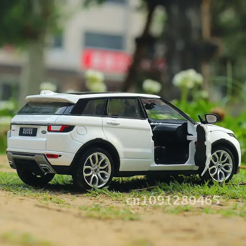 1:24 Range Rover Evoque SUV Legering Model Auto Diecast Metalen Auto Voertuigen Model Licht Met Geschenken Childrens Simulatie Off-road Speelgoed