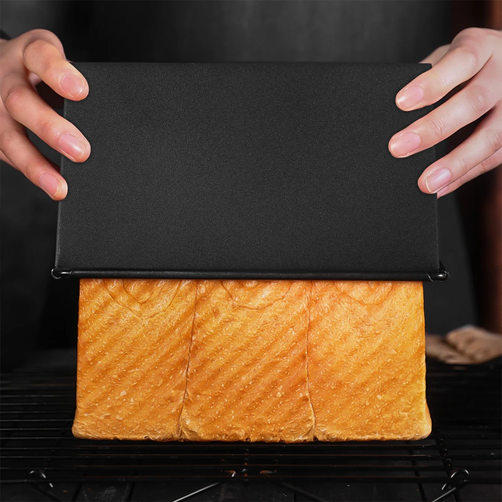 

1 Set Non-Stick Loaf With Lid Heat Conductive Box Home Bread Mould For Sandwich Bread Making Kitchen Supplies Baking