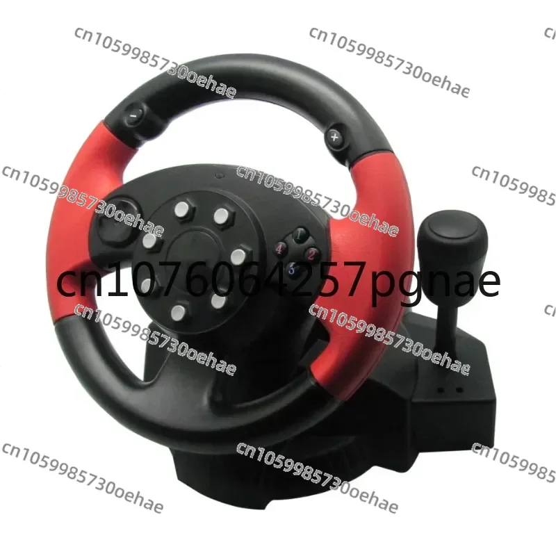 F1 Pc Game Steering Wheel Ps3/Ps2/Steam All-in-One Wired Vibration Steering Wheel Rubber Handle