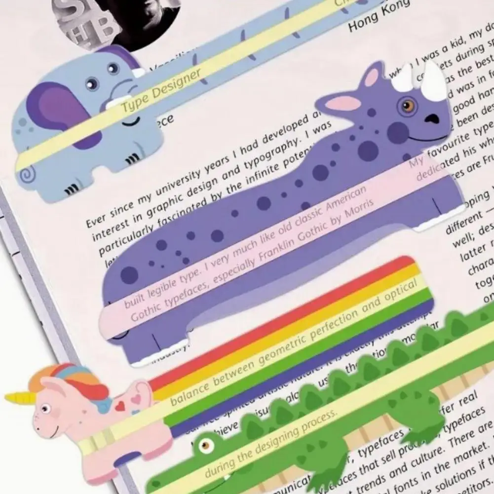 Guided Reading Strips Colored Overlay Highlight Bookmark Reading Tracking Ruler Help with Dyslexia for Children Teaching
