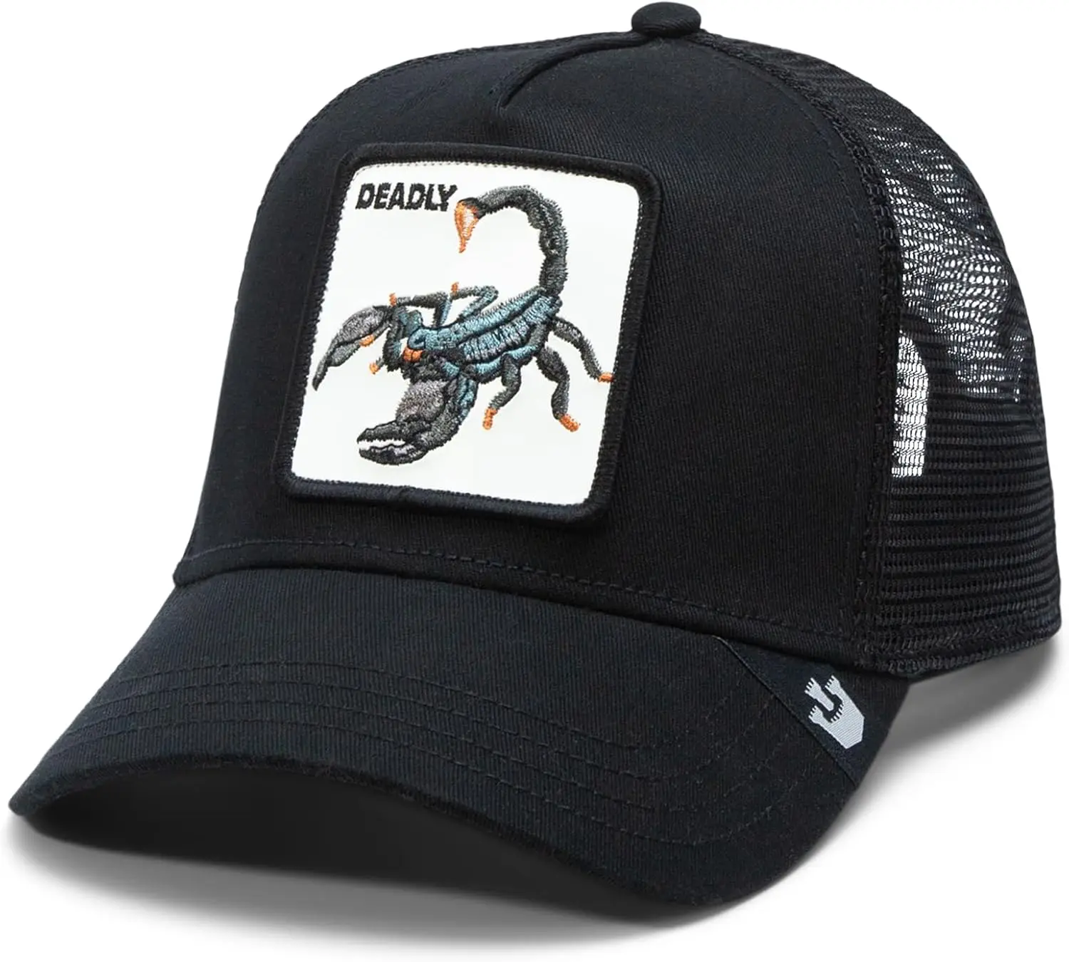 Goorin Bros. FW24 Trucker Hat for Men and Women, Black (The Deadliest Scorpion), One Size