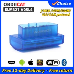 ELM 327 V05L4 OBD2 Auto Diagnostic Scanner Car Elm327 OBDII Code Diagnostic-Tools Car Code Reader BT For IOS/Android