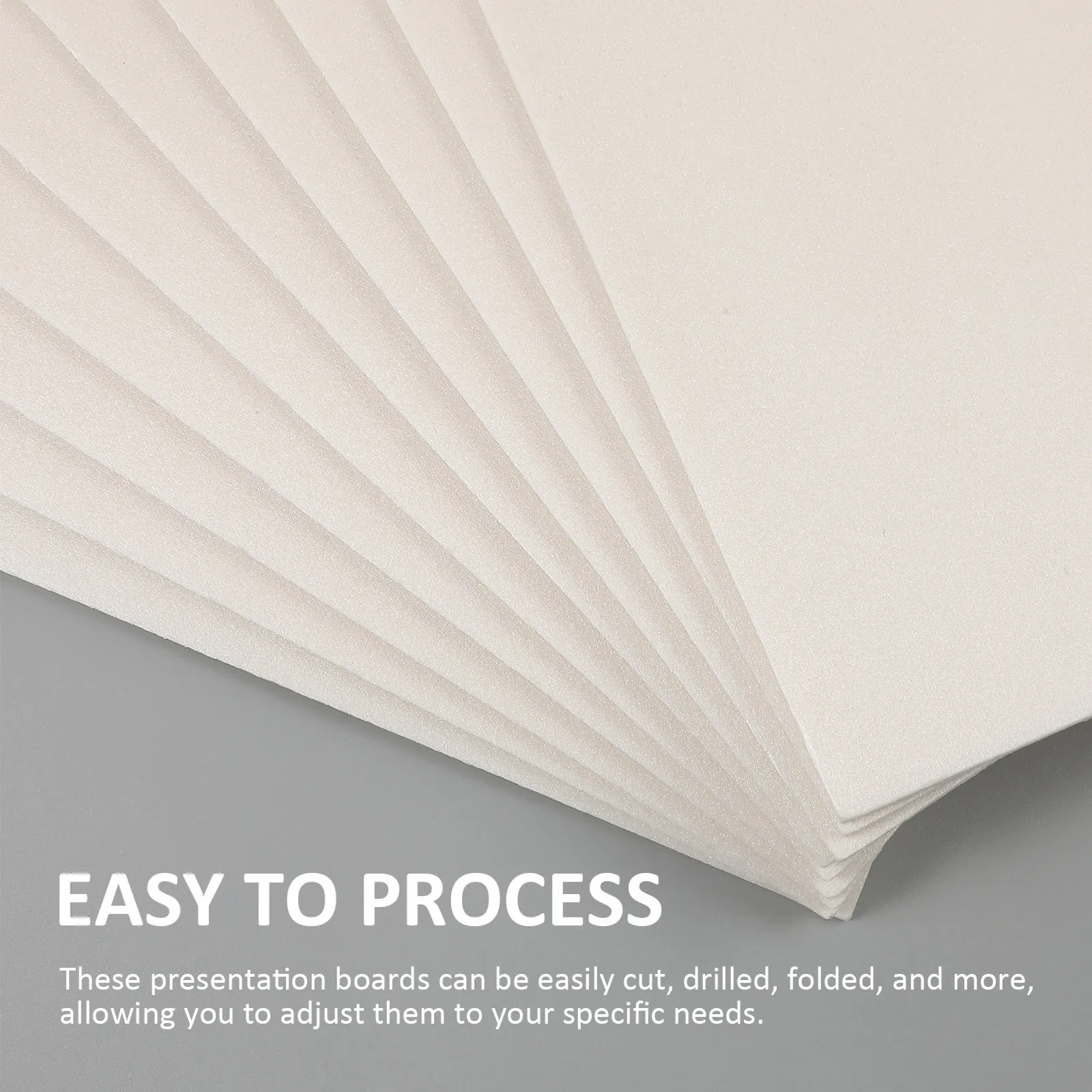 10Pcs Blow Molding Plastic Poster Boards Blank Display Board Lightweight Easy Carry Craft Board Printable Sheet for Advertising