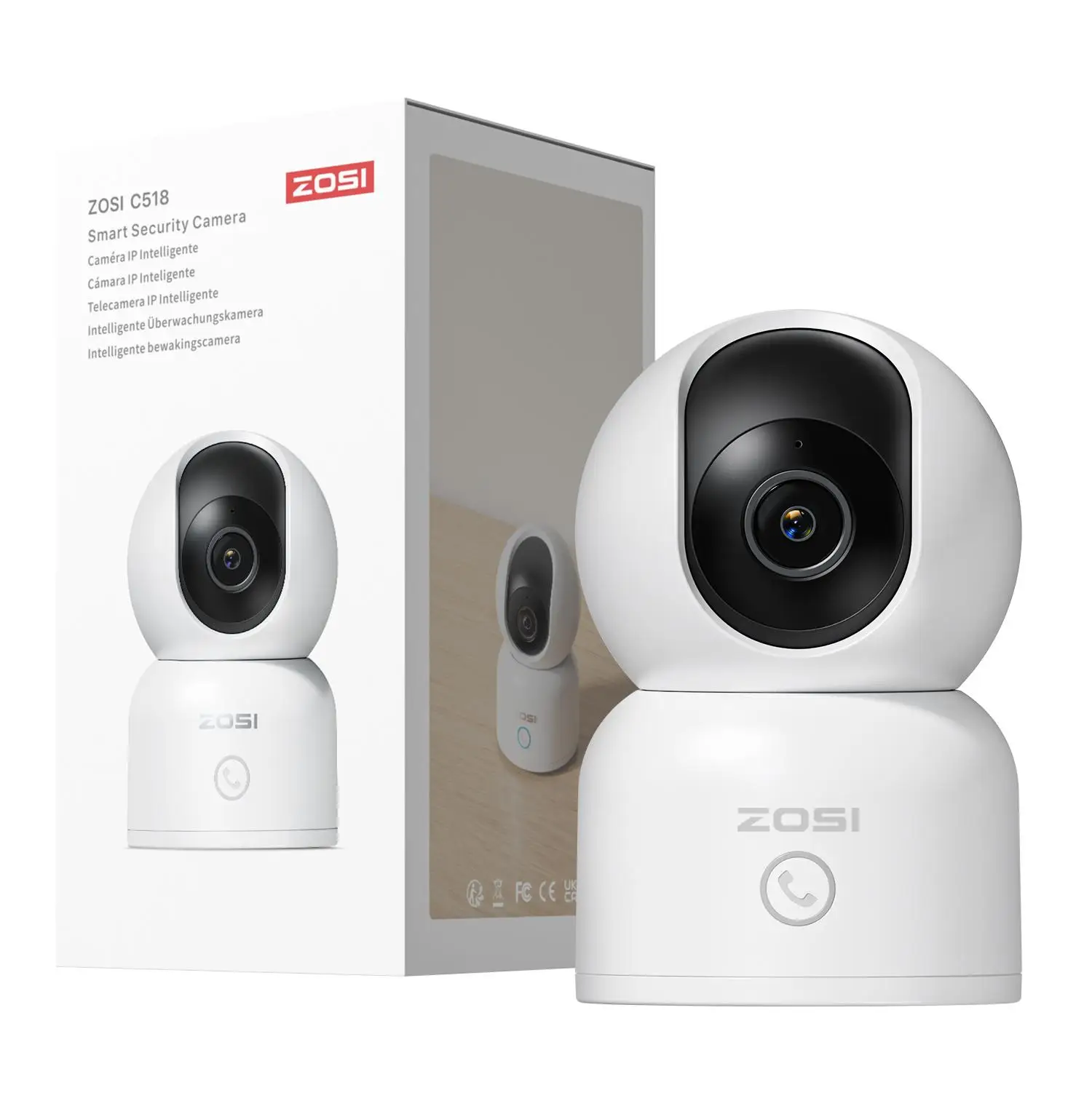 C518 Lite 2MP WiFi PTZ Camera Two Way Audio Baby Monitor
