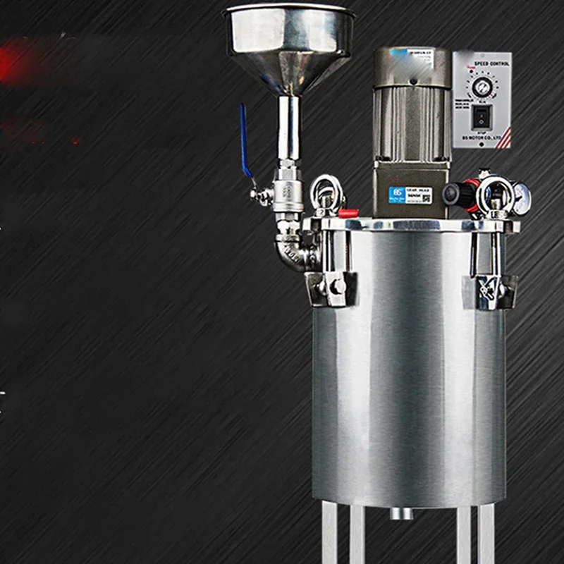 1PC Pressure Bucket Motor, Mixing Bucket, Stainless Steel Pressure Bucket Funnel, Rubber Storage Tank Pressure Tank Rubber Bucke