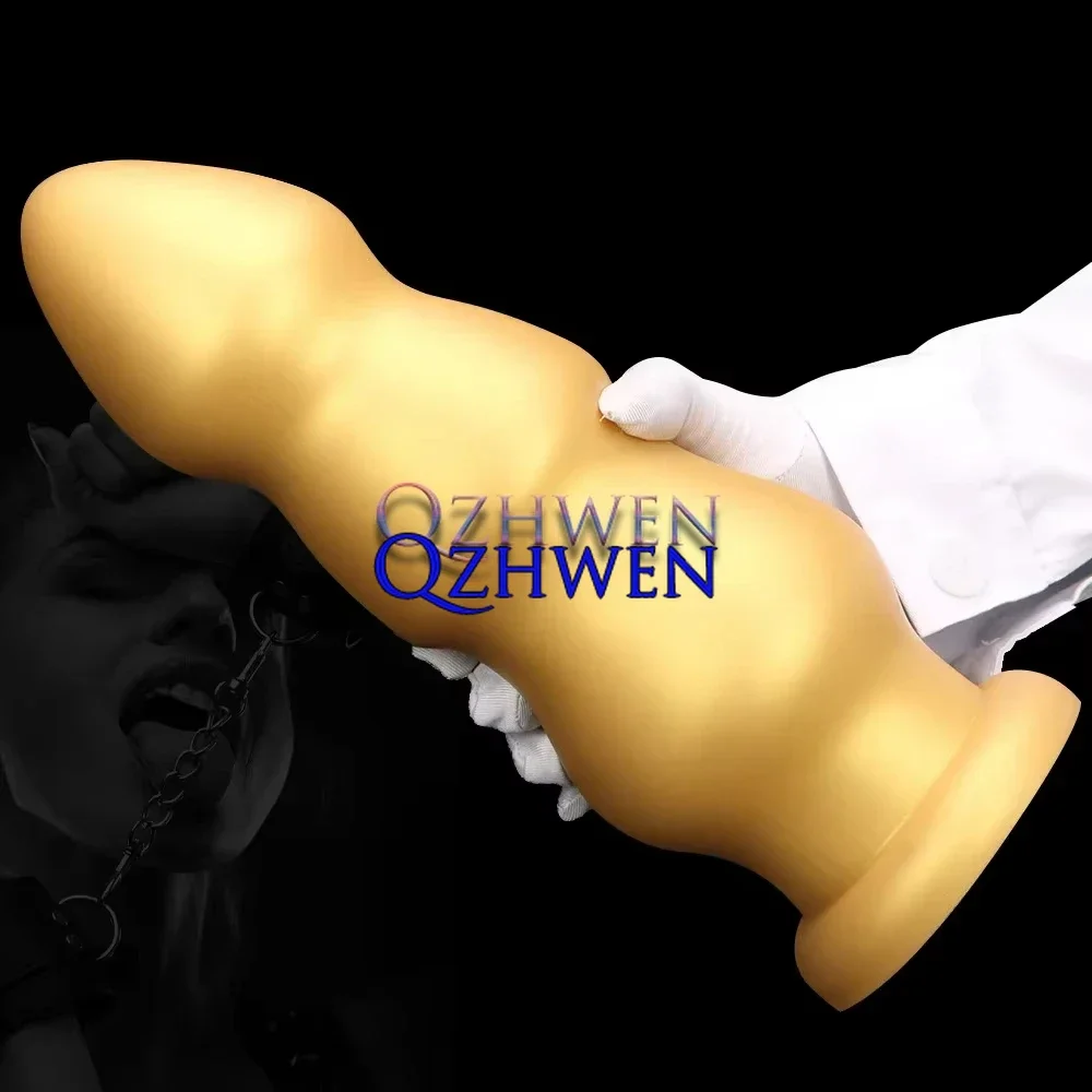 32 سنتيمتر سوبر ضخمة الذهب شرجي التوصيل لينة سيليكون العملاق واقعية دسار غي الشرج لعبة الجنس مثليه محاكاة القضيب للاستمناء #2