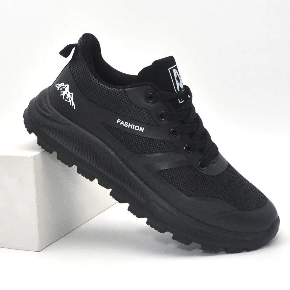 New Men Casual Sport Shoes Breathable Lightweight Sneakers Outdoor Mesh Black Running Shoes Athletic Jogging Tenis Walking Shoes