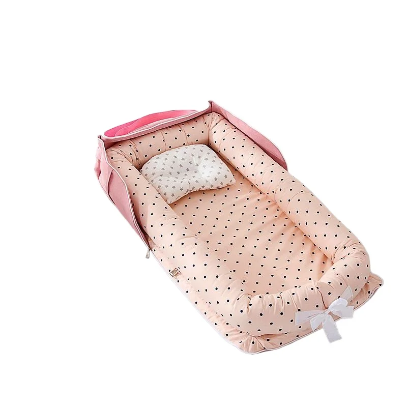 

Children's Portable Bed Can Be Carried Back and Can Hold The Isolation Protective Box Bag Type Cotton Crib Baby Nest Bed