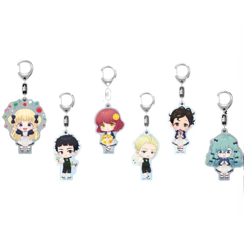 

Anime Emilico Keychain Doll Game Acrylic Keyring Pendant for Gift