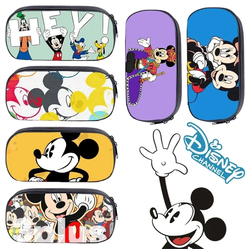 

Disney Pencil Bag Large Capacity Pencil Case Cartoon Anime Stationery Children Zipper Pen Storage Pouch Students School Supplies
