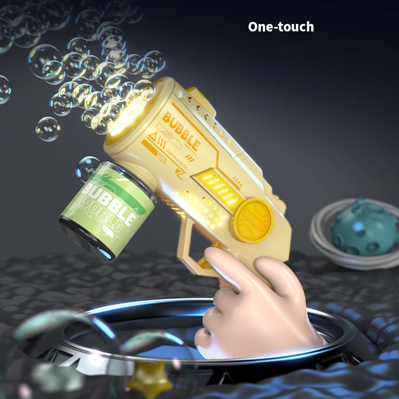 Novo astronauta automa máquina de bolhas para crianças arma bolha lançador foguete soprador bolha para crianças fabricante bolha sabão brinquedos verão
