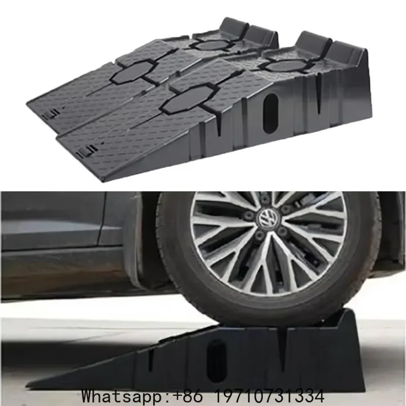 2500kg Heavy-Duty Car Ramps 900mm Long Anti-Slip Work Ramps for Oil Change And Car Repair Maintenance Lift Tools Set